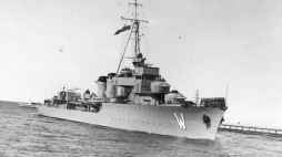 15 lipca 1930 r. ORP "WICHER" po raz pierwszy zawija do Gdyni. Źródło: Muzeum Marynarki Wojennej 