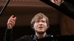 Pianista Krzysztof Książek, 2015 r. Fot. PAP/P. Supernak