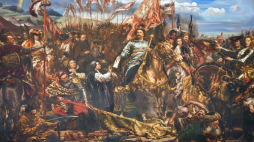 Jan Matejko, Jan III Sobieski wysyła wiadomość o zwycięstwie papieżowi Innocentemu XI. Źródło: Wikimedia Commons