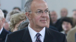 Carl Anderson - Najwyższy Rycerz Zakonu Rycerzy Kolumba. 2010 r. Fot. PAP/J. Bednarczyk