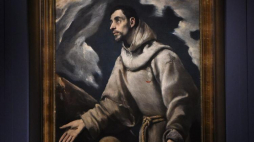 Obraz „Ekstaza świętego Franciszka” El Greca pochodzący ze zbiorów Muzeum Diecezjalnego w Siedlcach. Fot. PAP/R. Pietruszka