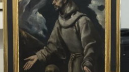 Obraz „Ekstaza świętego Franciszka” El Greca. Fot. PAP/Stanisław Rozpędzik