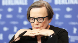 Agnieszka Holland na konf. prasowej Festiwalu Berlinale. Fot. PAP/EPA