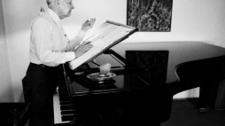 Warszawa 08.1988. Kompozytor, dyrygent, pianista Witold Lutosławski. PAP/J. Morek