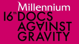 Logo 16. festiwalu filmów dokumentalnych Millennium Docs Against Gravity. Żródło: Mdag.pl 