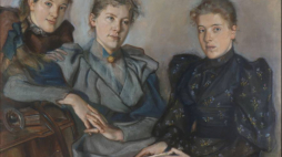 Stanisław Wyspiański, „Portret trzech panien Bobrówien” („Panny Bobrówny”), 1894, własność prywatna. Źródło: MNK.pl