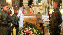 Uroczystości pogrzebowe żołnierza wyklętego kpr. Adama Domalika "Kowboja". Fot. PAP/G. Momot
