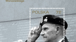 Gen. Zbigniew Ścibor-Rylski na znaczku pocztowym
