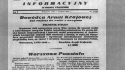 Powstanie Warszawskie - „Biuletyn Informacyjny”, wydanie z 2 sierpnia 1944 r. Fot. PAP/CAF
