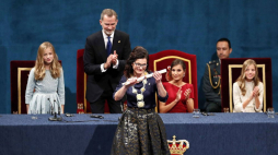 prezydent Gdańska Aleksandra Dulkiewicz odebrała Nagrodę Księżnej Asturii. Fot. PAP/EPA