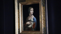 „Dama z gronostajem” Leonarda da Vinci, prezentowana w Muzeum Książąt Czartoryskich w Krakowie. Źródło: www.gov.pl