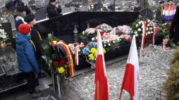 Uroczystości upamiętniające ofiary Marszu Śmierci w Brzeszczach. Fot. Marek Szafrański