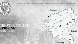 Anglojęzyczną wersję portalu poświęconego Powstaniu Wielkopolskiemu. Źródło: greaterpolanduprising.eu