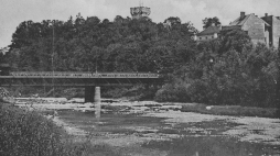 Most na granicy polsko-czechosłowackiej na Olzie w Cieszynie. 1920–1938. Fot. NAC