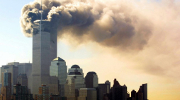 Atak terrorystyczny na World Trade Center w Nowym Jorku. 11.09.2001. Fot. PAP/EPA