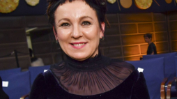Olga Tokarczuk po odebraniu Nagrody Nobla. Fot. PAP/EPA