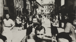 Willy Georg. Ludzie na ulicy Koźlej. Getto, 27.06.1941.