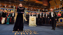 Olga Tokarczuk odebrała literacką Nagrodę Nobla. 10.12.2019. Fot. PAP/EPA