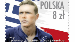 Znaczek Poczty Polskiej upamiętniający Jerzego Iwanowa-Szajnowicza