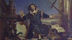 Obraz Jana Matejki „Astronom Kopernik, czyli rozmowa z Bogiem”. 1872. Muzeum Uniwersytetu Jagiellońskiego. Fot. PAP/Reprodukcja