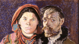 Stanisław Wyspiański – autoportret z żoną, 1904 r. Fot. PAP/Reprodukcja/W. Kryński, G. Rogiński