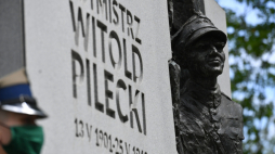 Pomnik rotmistrza Witolda Pileckiego w Warszawie. Fot. PAP/P. Nowak