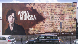 Mural z wizerunkiem Anny Bilińskiej. Źródło: Muzeum Narodowe w Warszawie