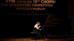 Polska pianistka Aleksandra Świgut podczas eliminacji do XVIII Konkursu Chopinowskiego. Fot. PAP/W. Olkuśnik