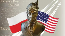 Odsłonięcie pomnika Tadeusza Kościuszki na Greenpoincie 