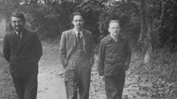 Polscy kryptolodzy, od lewej: Henryk Zygalski, Jerzy Różycki, Marian Rejewski, Francja 1939-1942. Źródło: www.muzhp.pl