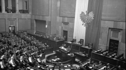 Posiedzenie Sejmu Ustawodawczego. Warszawa, 21.02.1947. Fot. PAP/CAF