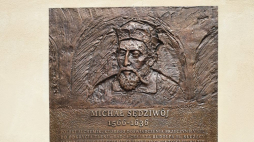 Odsłonięcie tablicy pamiątkowej Michała Sędziwoja w Czechach. Źródło: MKiDN