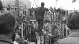 Strajk w Stoczni Gdańskiej. 1980 r. Fot. PAP/CAF/J. Uklejewski