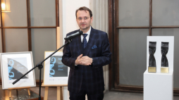 Dyrektor Zamku Królewskiego na Wawelu Andrzej Betlej na konferencji prasowej podsumowującej 2022 rok i zapowiadającej wydarzenia planowane w 2023 roku. Fot. PAP/Art Service 2