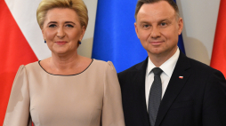 Prezydent RP Andrzej Duda i pierwsza dama Agata Kornhauser-Duda. Fot. PAP/R. Pietruszka