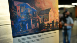 Gdańsk, 11.07.2023. Otwarcie wystawy upamiętniającej ofiary Zbrodni Wołyńskiej w Muzeum II Wojny Światowej. Fot. PAP/A. Warżawa