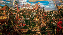 „Jan III Sobieski wysyła wiadomość o zwycięstwie papieżowi Innocentemu XI”, Jan Matejko. Źródło: www.pl.wikipedia.org