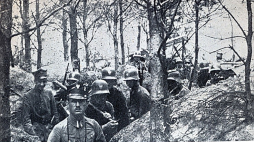 Powstańcy wielkopolscy w okopach, styczeń 1919. Źródło: Wikimedia Commons