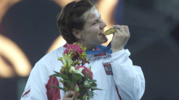 Igrzyska olimpijskie Sydney 2000: Kamila Skolimowska poznała smak złota. Polka została mistrzynią olimpijską w rzucie młotem. Fot. PAP/P. Wierzchowski