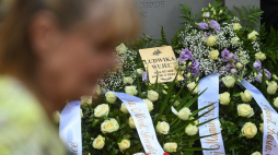 Ludwika Wujec została pochowana na Cmentarzu Powązkowskim w Warszawie, fot. PAP/P. Nowak 