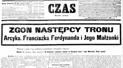 Strona tytułowa krakowskiego "Czasu" z 29 czerwca 1914 r. Źródło: BN Polona.