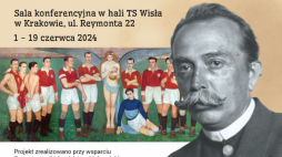 Wystawa "Sportowe pasje Wlastimila Hofmana" w hali Towarzystwa Sportowego Wisła w Krakowie