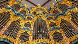 Zrekonstruowane organy Michaela Englera w kościele św. Elżbiety we Wrocławiu. Fot. PAP/M. Kulczyński