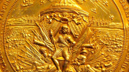 Medal wybity z okazji odsieczy Smoleńska przez Władysława IV Wazę w 1634 r. Źródło: Wikimedia Commons