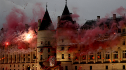 Fragment ceremonii otwarcia poświęcony rewolucji francuskiej. PAP/EPA/M. Badrda