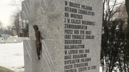 Pomnik pomordowanych na Wołyniu w Bielsku-Białej. Fot. PAP/M. Szafrański
