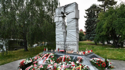Pomnik Ofiar UPA we Wrocławiu. 2022 r. Fot. PAP/M. Kulczyński
