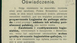 Odezwa Polskiego Stronnictwa Ludowego z 1917 r. Źródło: BN Polona