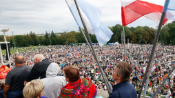 Uczestnicy uroczystości odpustowych Najświętszej Maryi Panny Częstochowskiej na Jasnej Górze 26 sierpnia 2024 r. Fot. PAP/W. Deska