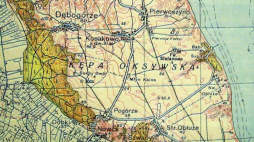 Kępa Oksywska na mapie z 1935 r. Fot. Wikipedia.